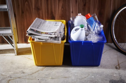 Builders clearing construction waste in Sudbury