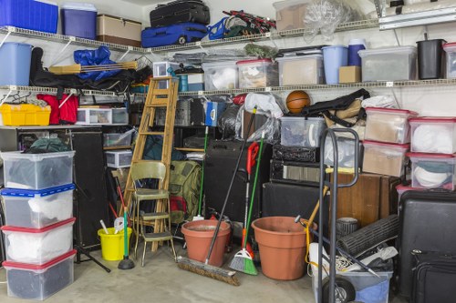 Sorted items ready for removal